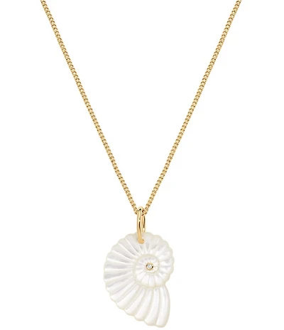 Electric Picks Summer Seashell Resort Short Pendant Necklace