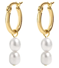 Electric Picks Summerland Pearl Beaded Hoop Earrings