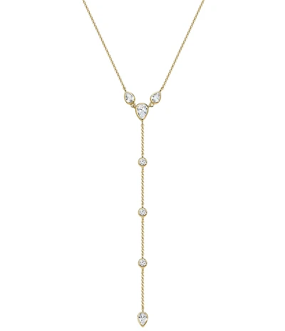Electric Picks Tay Rhinestone Y Necklace