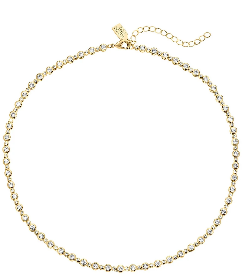 Electric Picks Trust Fund Rhinestone Collar Necklace