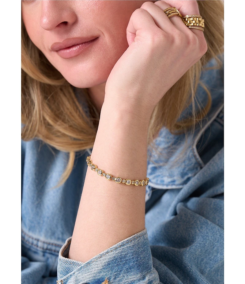 Electric Picks Trust Fund XL Rhinestone Line Bracelet