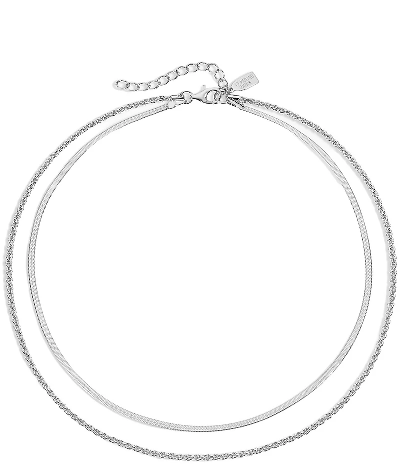 Electric Picks Twice As Nice Short Multi Strand Chain Necklace