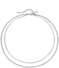 Electric Picks Twice As Nice Short Multi Strand Chain Necklace