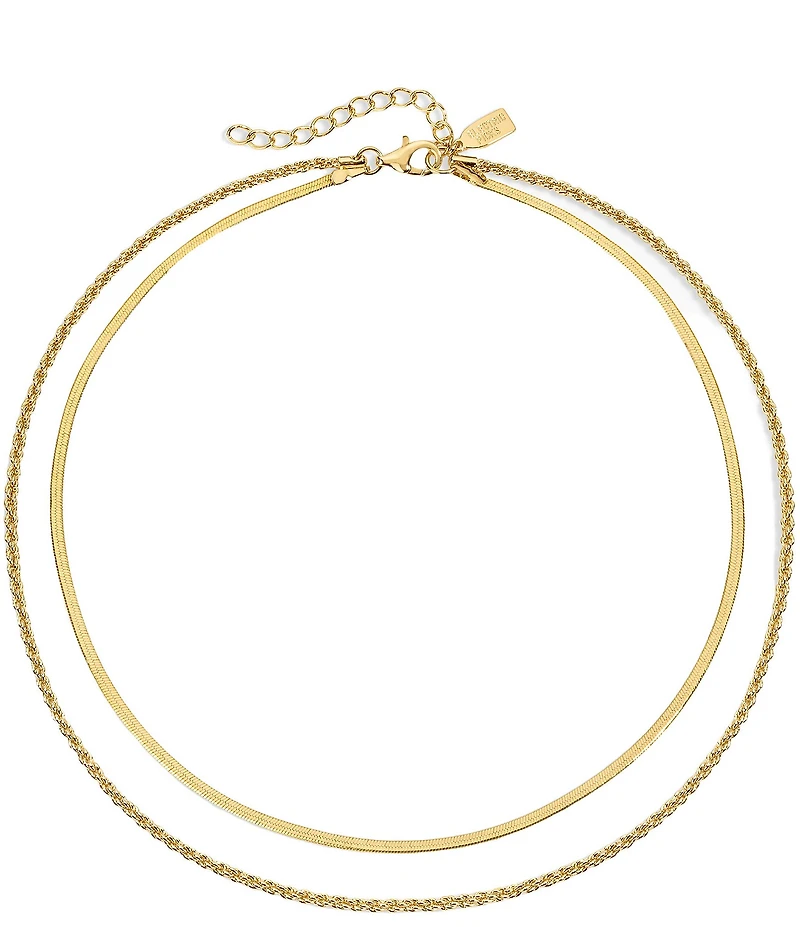 Electric Picks Twice As Nice Short Multi Strand Chain Necklace
