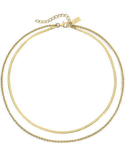 Electric Picks Twice As Nice Short Multi Strand Chain Necklace