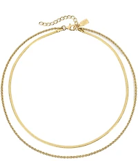 Electric Picks Twice As Nice Short Multi Strand Chain Necklace