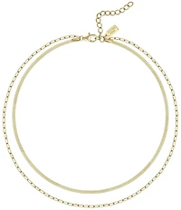 Electric Picks Twice As Nice Short Multi Strand Chain Necklace