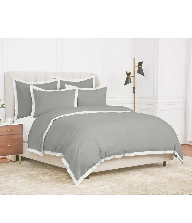 ELISABETH YORK Digby Collection Cotton Chambray Duvet Cover