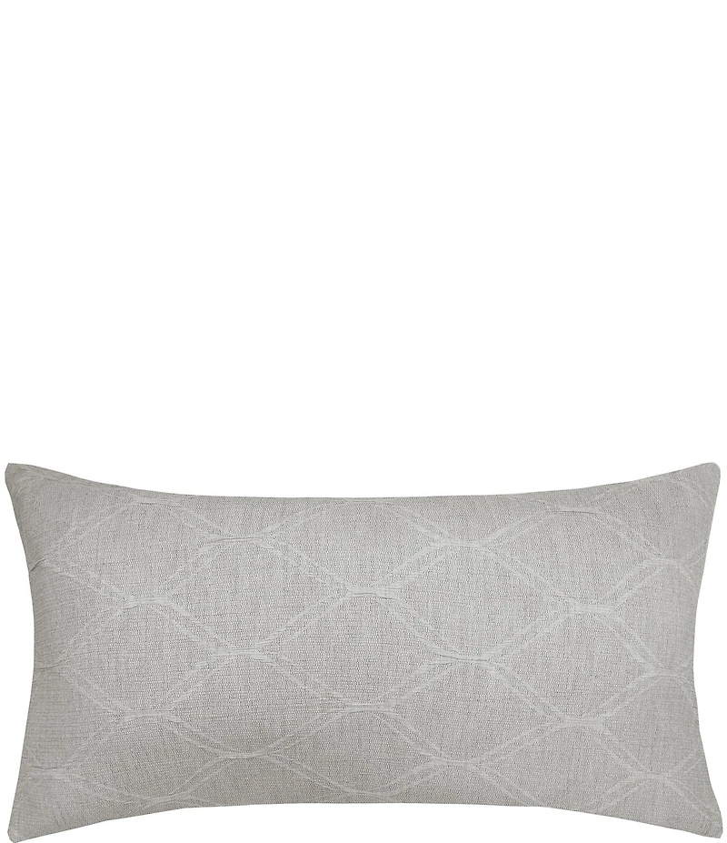 ELISABETH YORK Elaine Yarn-Dyed Rounded Diamond Matelasse Pillow Sham