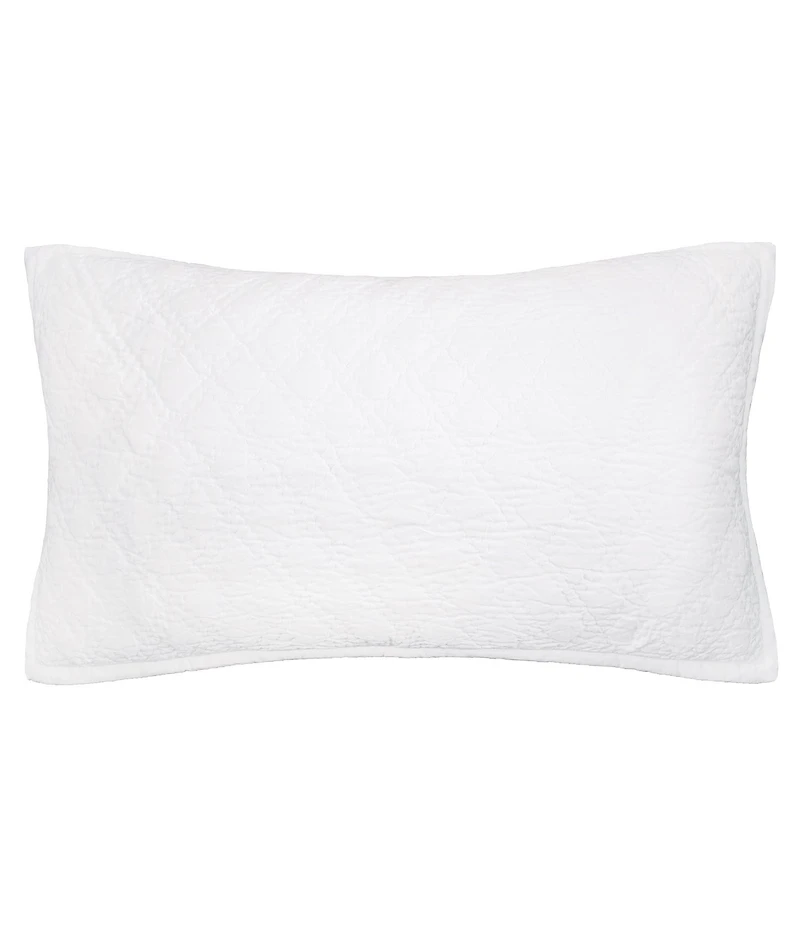ELISABETH YORK Emory Collection Channel Stitch Diamond Pattern Sham