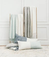 ELISABETH YORK Eva Two-Tone Throw Pillow