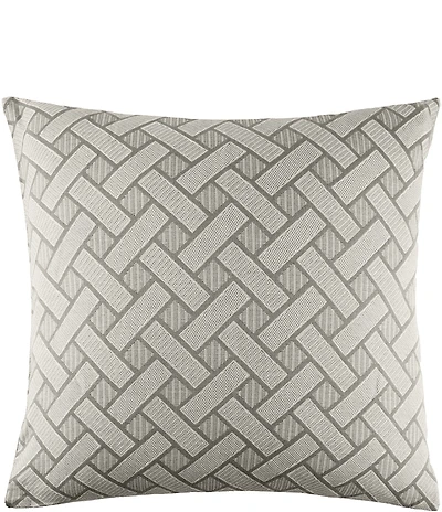 ELISABETH YORK Leighton Basketry Pattern Euro Sham