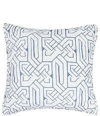 ELISABETH YORK Marlowe Storm Geometric Pattern Euro Sham