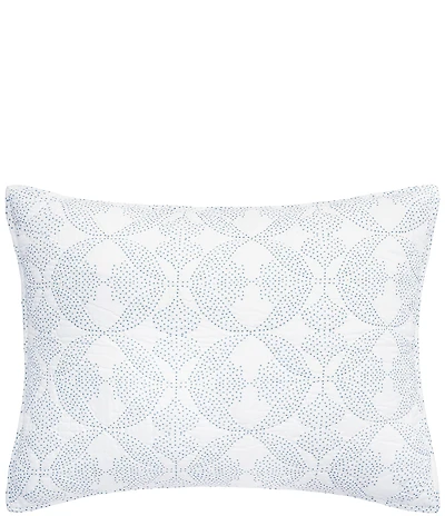 ELISABETH YORK Paloma Exotic Floral Tile Pattern Cotton Gauze Sham