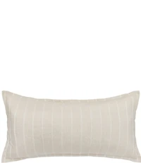 ELISABETH YORK Reverse Stripe Chenille Accent Natural Pillow Sham