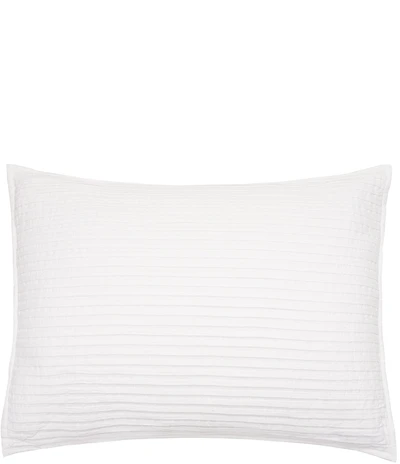 ELISABETH YORK Tess Dove Woven Pleated Cotton Sham