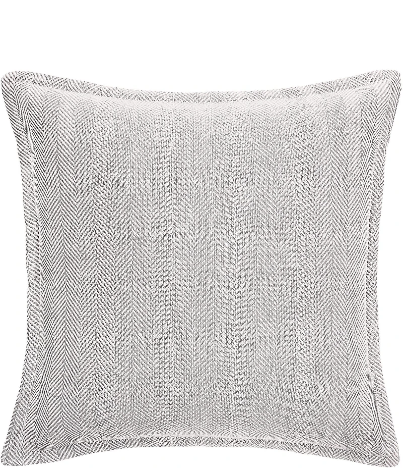 ELISABETH YORK Torin Herringbone Weave Pattern Euro Sham