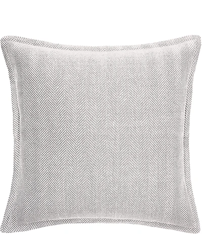 ELISABETH YORK Torin Herringbone Weave Pattern Euro Sham