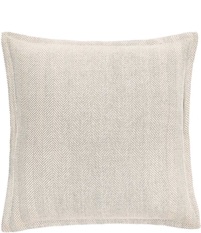 ELISABETH YORK Torin Herringbone Weave Pattern Euro Sham