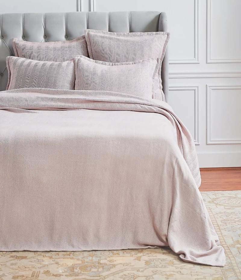 ELISABETH YORK Torin Petite Herringbone Pattern Bed Blanket