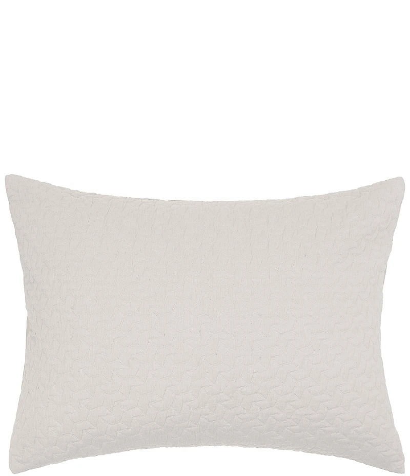 ELISABETH YORK Vance Matelasse Geometric Chevron Cotton Sham