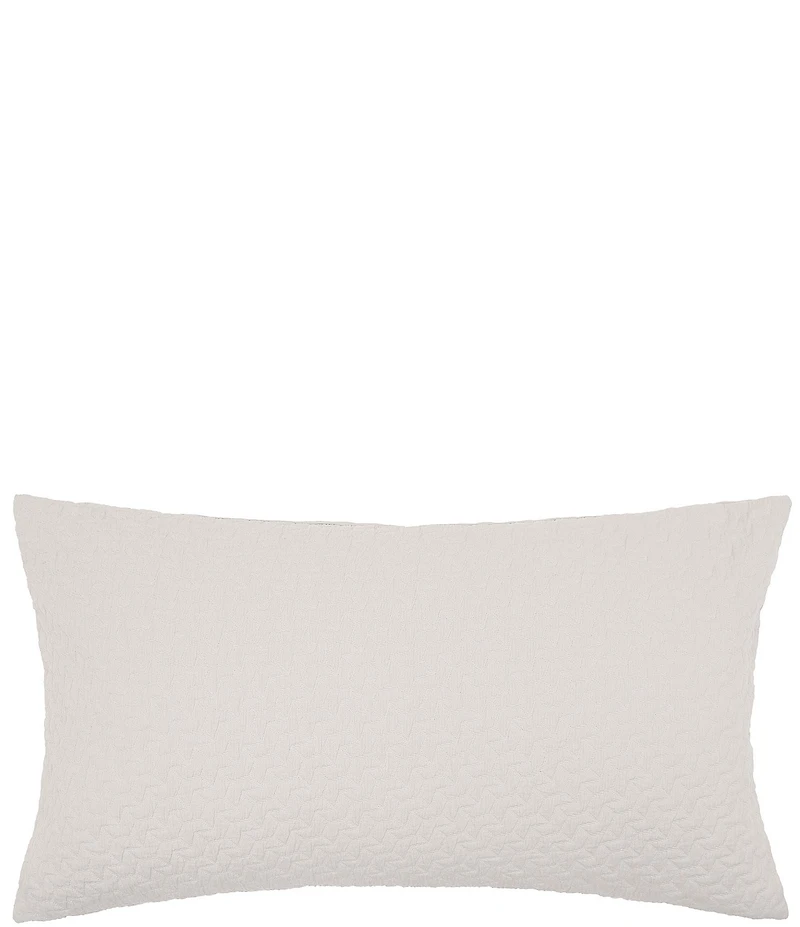 ELISABETH YORK Vance Matelasse Geometric Chevron Cotton Sham