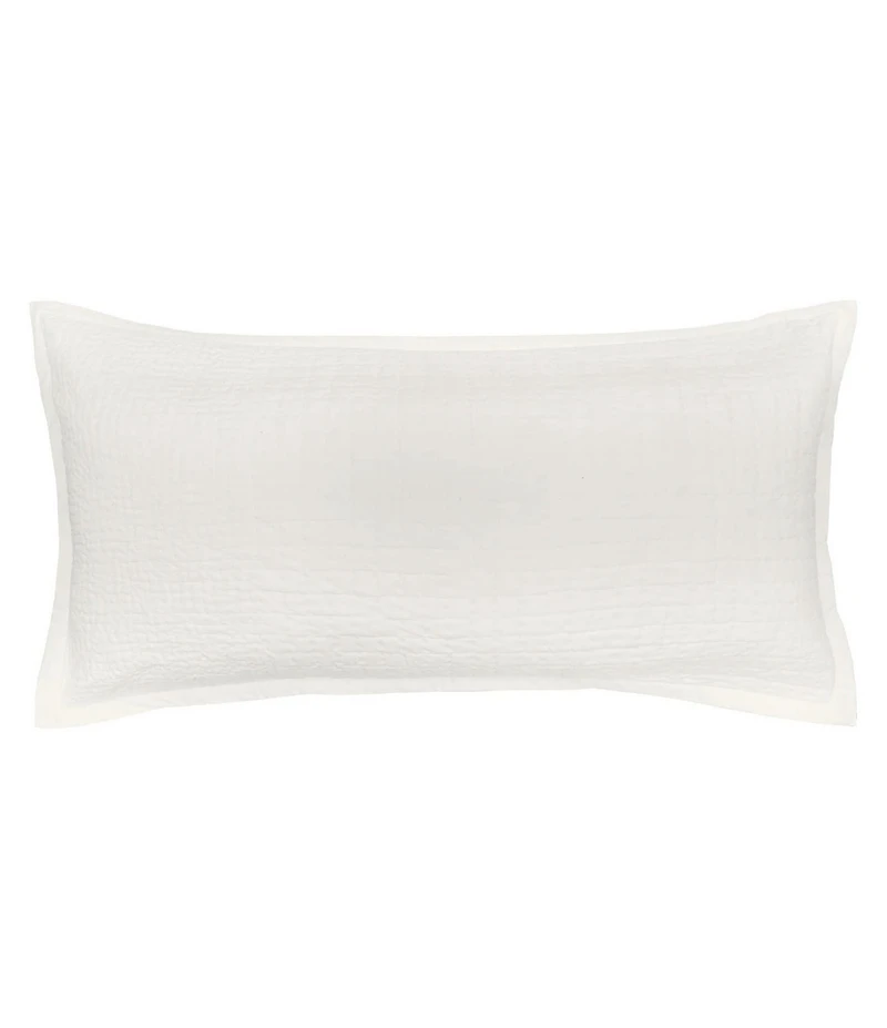 ELISABETH YORK Willa Ivory Cotton Voile Pillow Sham