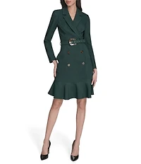 Eliza J Blazer Jacket Belted Mini Dress