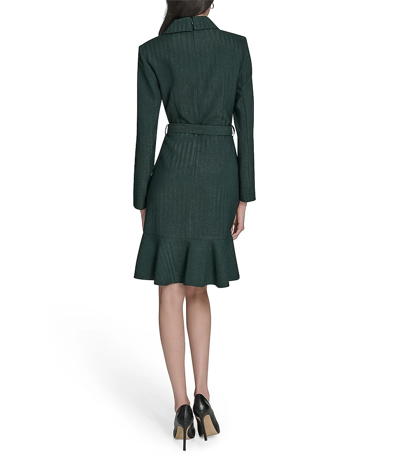 Eliza J Blazer Jacket Belted Mini Dress
