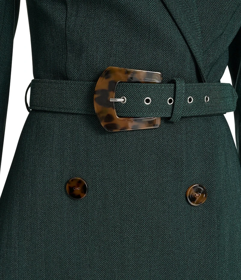 Eliza J Blazer Jacket Belted Mini Dress