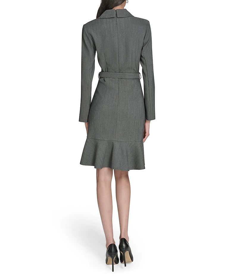 Eliza J Blazer Jacket Belted Mini Dress
