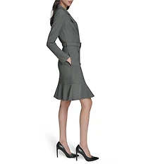 Eliza J Blazer Jacket Belted Mini Dress