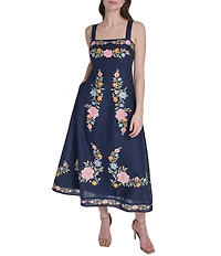 Eliza J Empire Waist Printed Maxi Dress