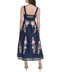 Eliza J Empire Waist Printed Maxi Dress