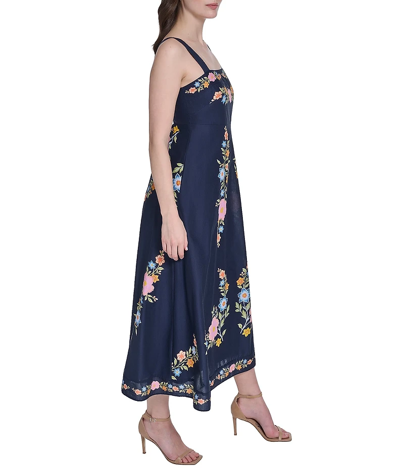 Eliza J Empire Waist Printed Maxi Dress