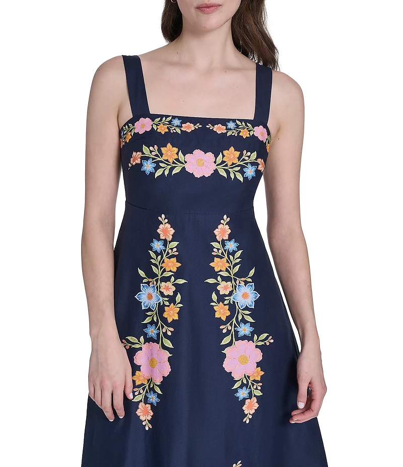 Eliza J Empire Waist Printed Maxi Dress