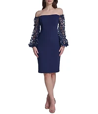 Eliza J Off the Shoulder Cocktail Dress