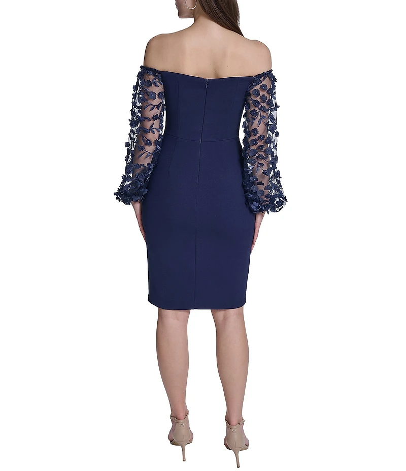 Eliza J Off the Shoulder Cocktail Dress