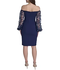 Eliza J Off the Shoulder Cocktail Dress