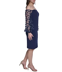 Eliza J Off the Shoulder Cocktail Dress