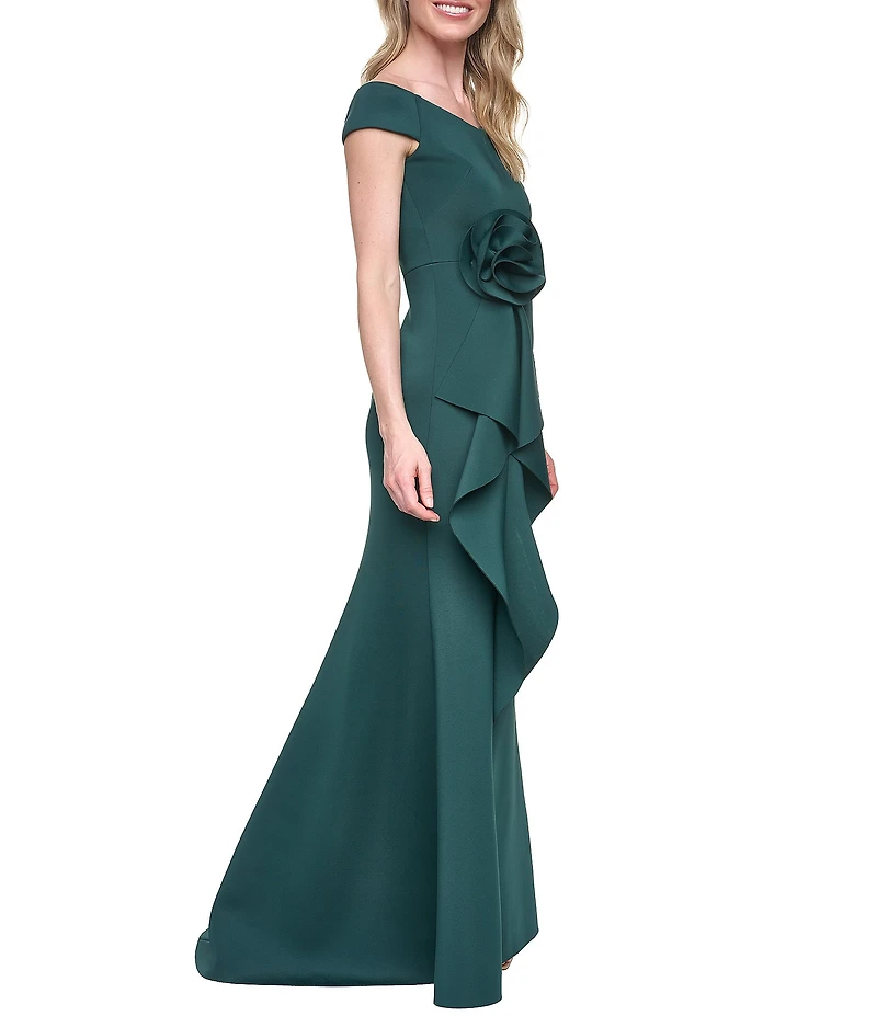 Eliza J Off The Shoulder Gown With 3D Flower