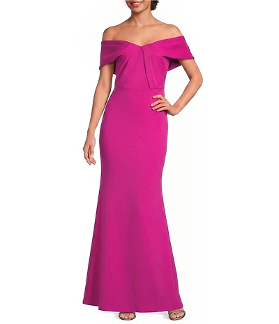 Eliza J Off the Shoulder Mermaid Gown