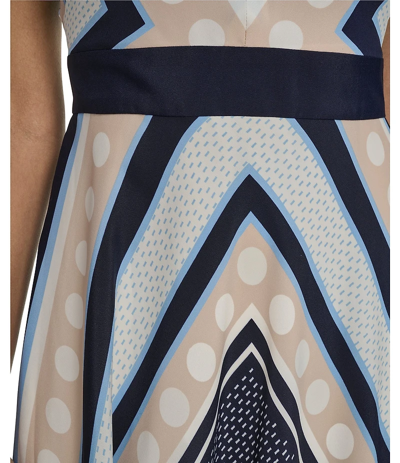 Eliza J Petite Size V-Neck Sleeveless Maxi Dress