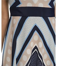 Eliza J Petite Size V-Neck Sleeveless Maxi Dress