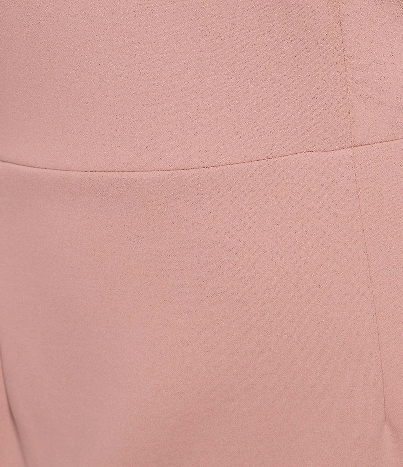 Eliza J Plus Size Off the Shoulder Puff Sleeve Sheath Gown