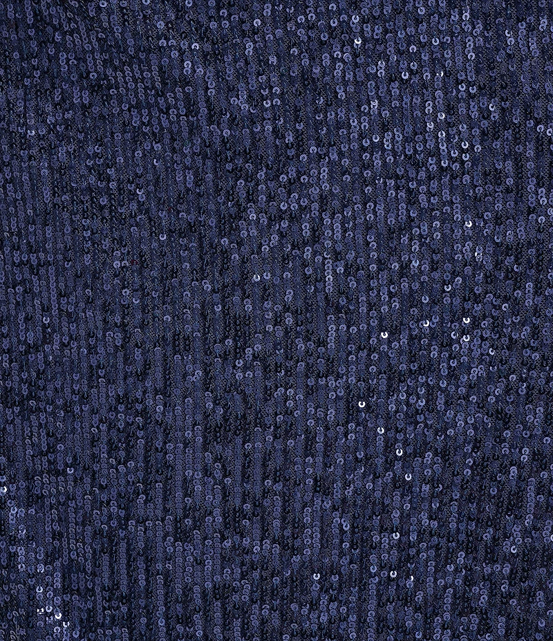 Eliza J Plus Size Sequin Long Sleeve Asymmetrical Neck Side Tuck Gown