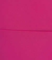 Eliza J Scuba Off-The-Shoulder Ruffle Short Sleeve Fit & Flare Gown