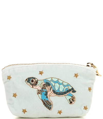 Elizabeth Scarlett Baby Turtle Velvet Coin Purse
