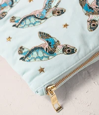 Elizabeth Scarlett Baby Turtle Velvet Everyday Pouch
