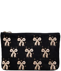 Elizabeth Scarlett Bows Velvet Everyday Pouch